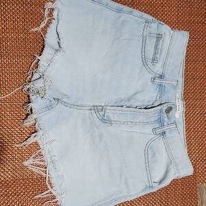PacSun Sky Blue Distressed Jean Shorts